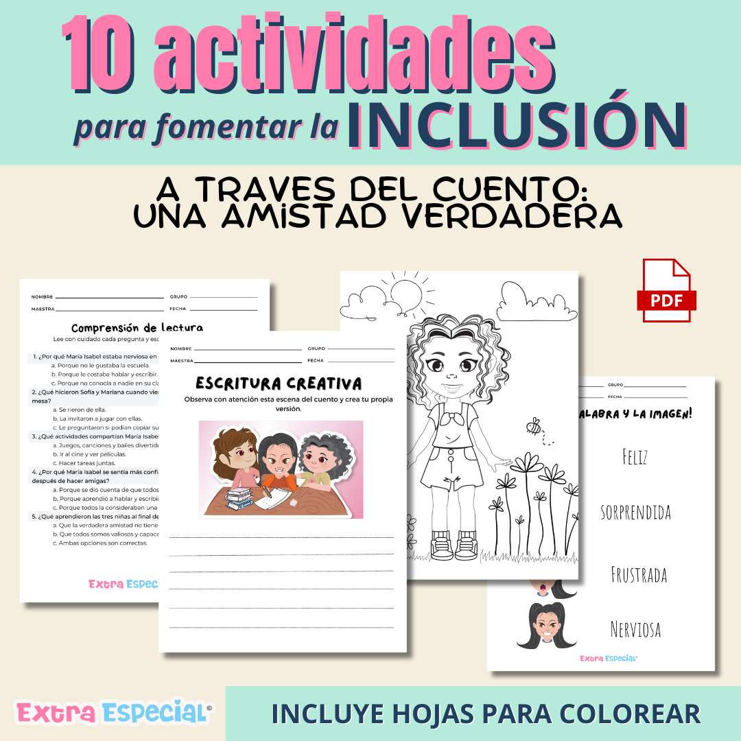 Guía de actividades para fomentar la inclusión y la diversidad en el aula a través del libro: Una Amistad Verdadera