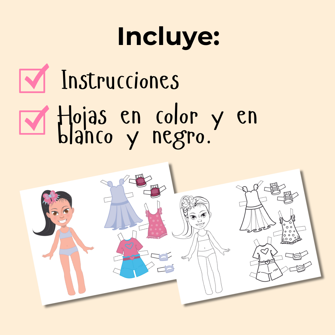 Muñecas de papel descargables