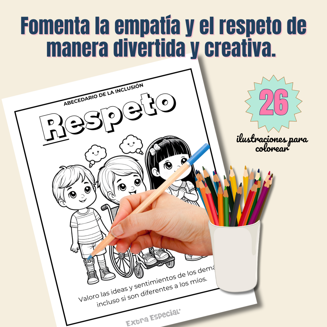 Vocabulario de la Inclusión para colorear