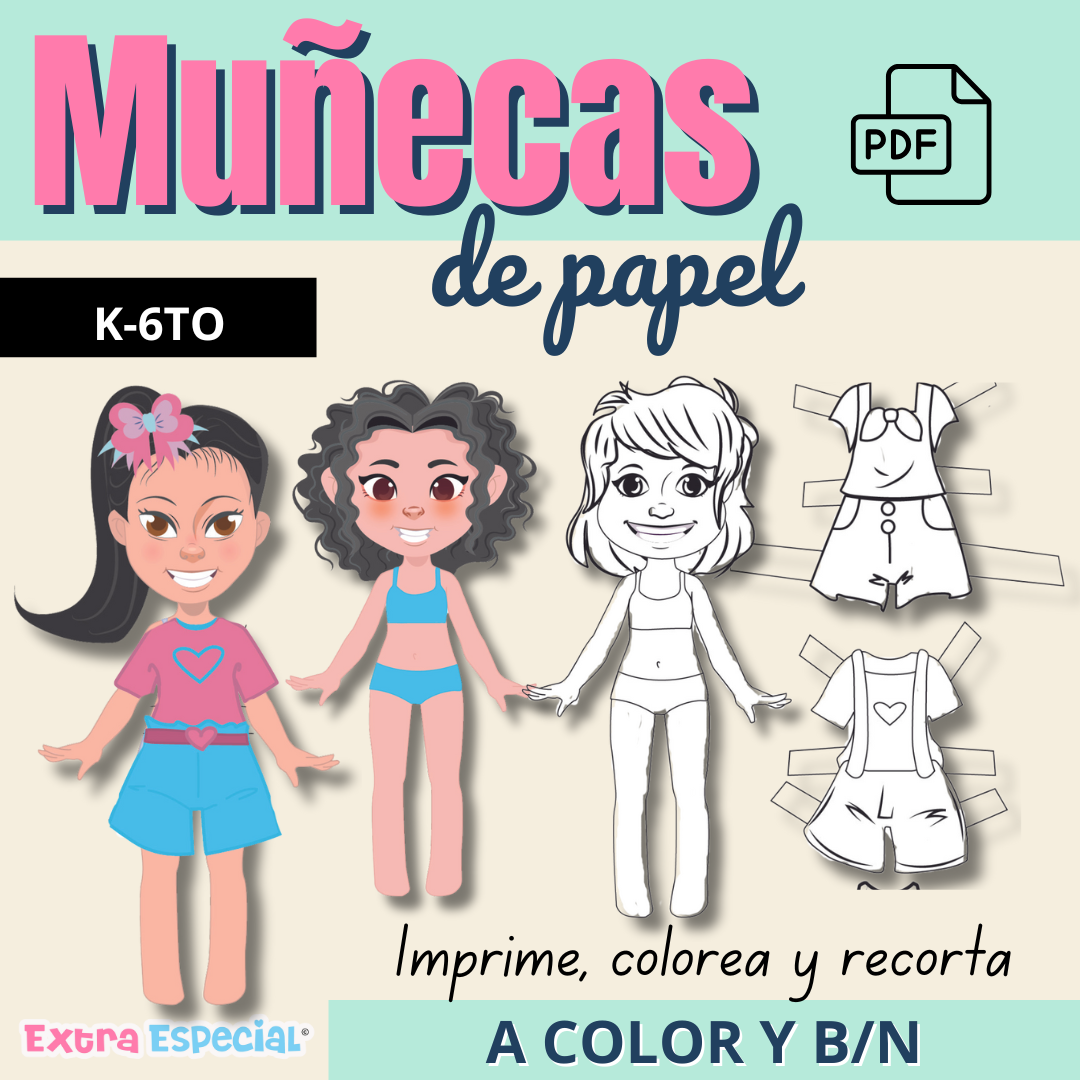 Muñecas de papel descargables