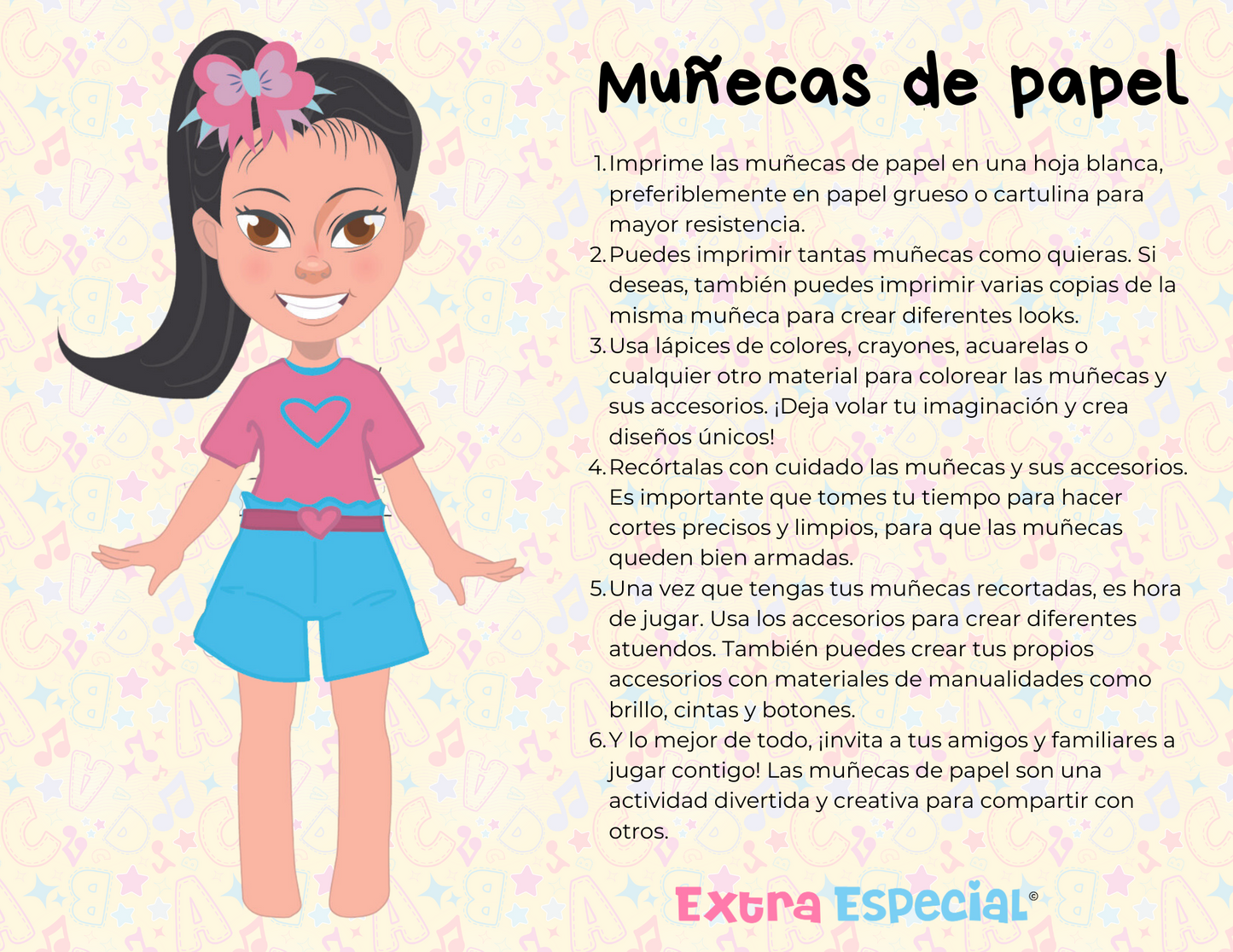 Muñecas de papel descargables